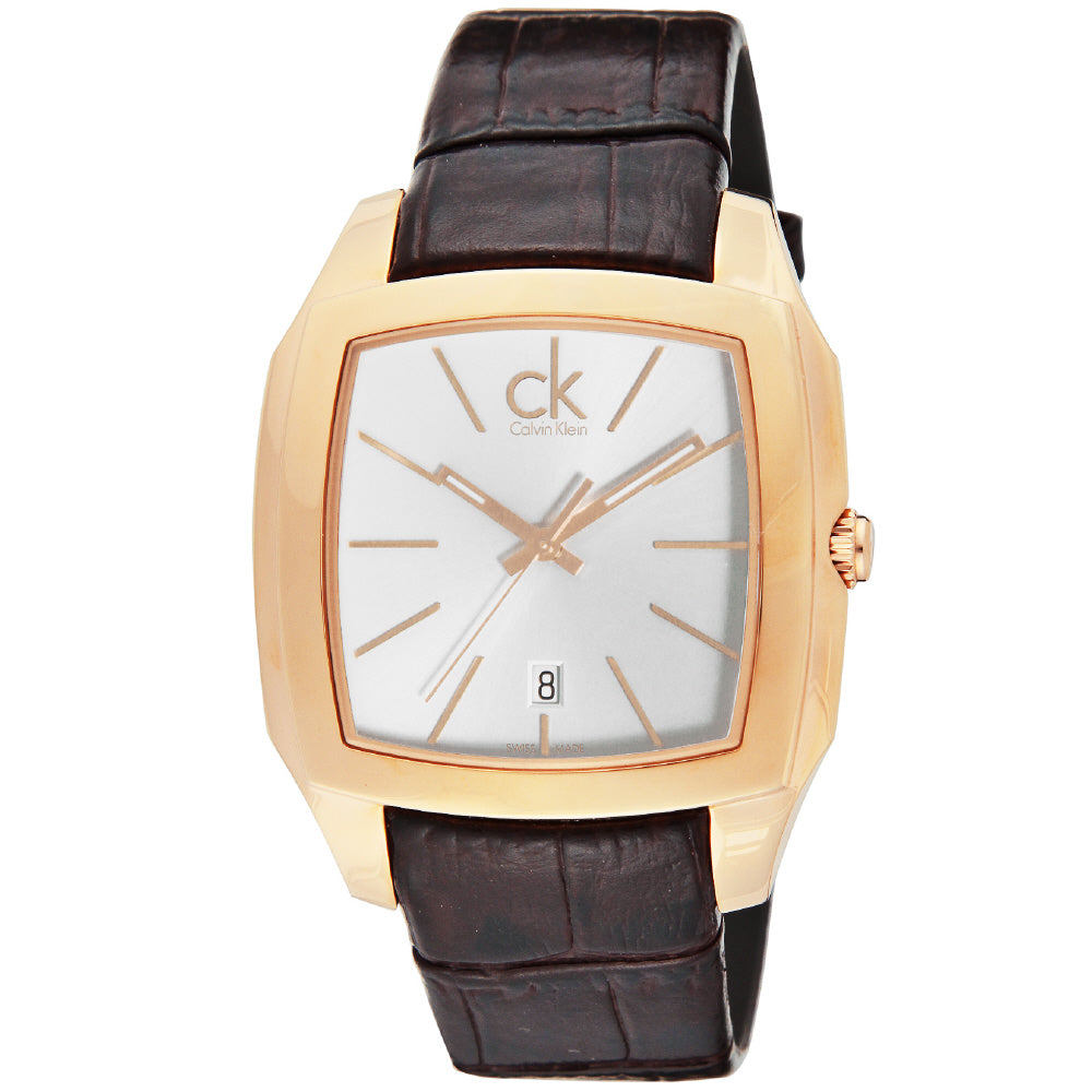 CALVIN KLEIN K2K21620 Watch - Stylish Design Water Resistant Quartz Movement Elegant Leather Strap