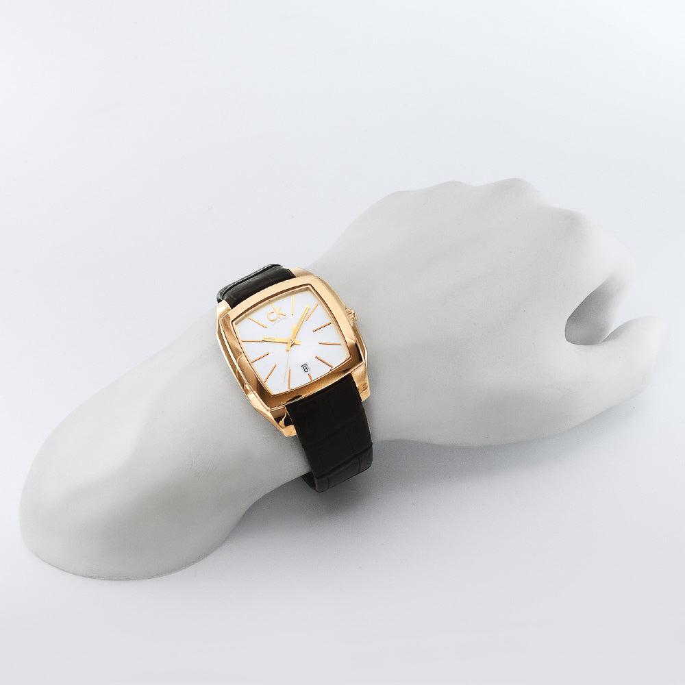 CALVIN KLEIN K2K21620 Watch - Stylish Design Water Resistant Quartz Movement Elegant Leather Strap (Image 4)
