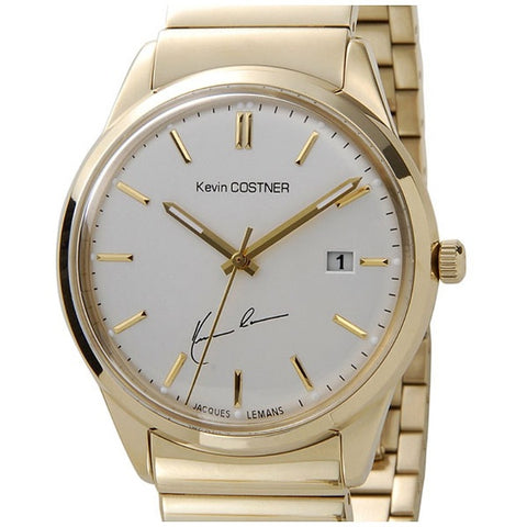 JACQUES LEMANS KC-102E Watch - Quartz Movement Stainless Steel Bracelet Date Display Elegant Design
