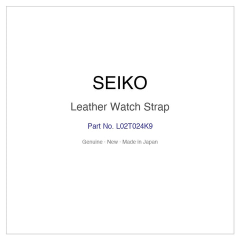 SEIKO L02T024K9 Leather Watch Strap for STPX020 SUT120P9 and More Models