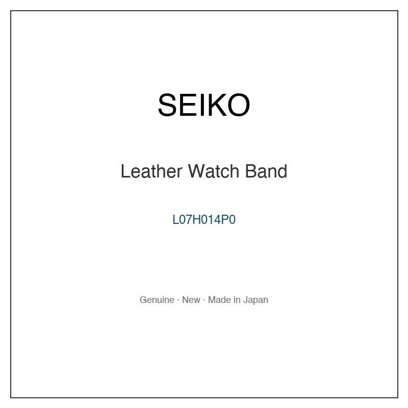 SEIKO L07H014P0 Watch Parts
