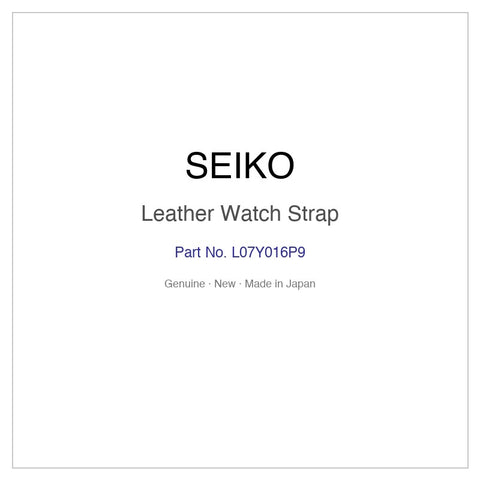 SEIKO L07Y016P9 Leather Watch Strap for SARW010 SARW010J and More Models