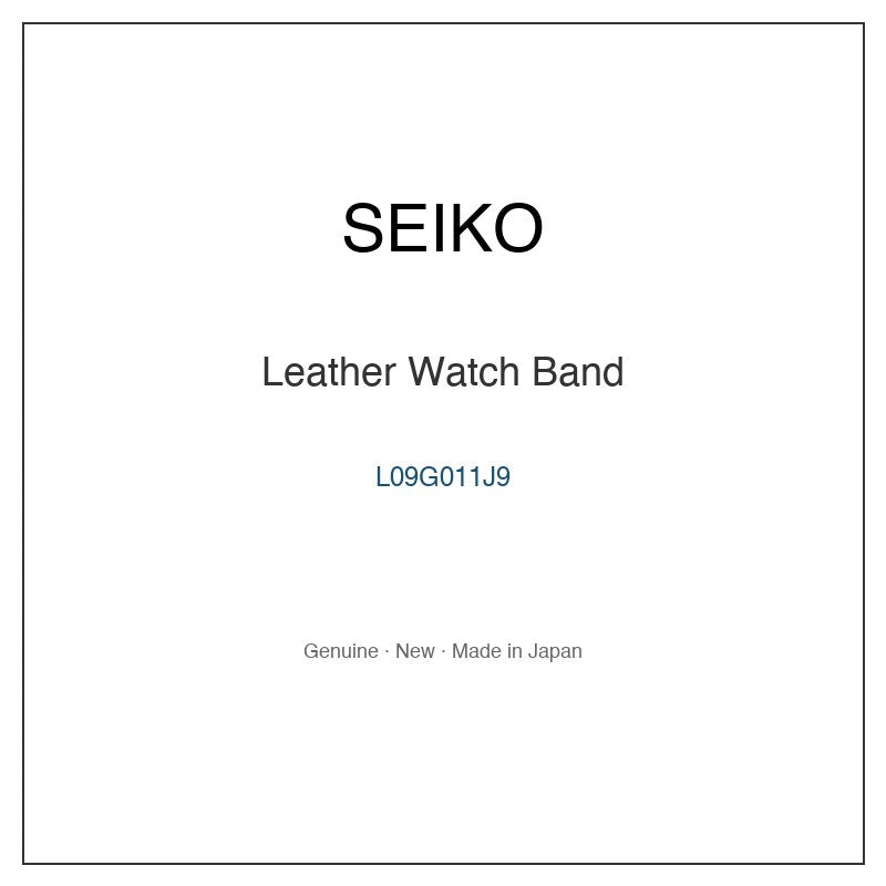 SEIKO L09G011J9 Watch Parts