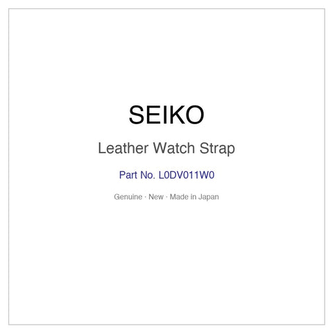 SEIKO L0DV011W0 Leather Watch Strap for SCXP039 and More Models