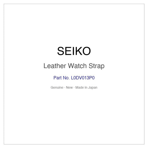 SEIKO L0DV013P0 Leather Watch Strap for SCXP036 and More Models