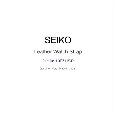 SEIKO L0EZ115J9 Leather Watch Strap for SWCW112 and More Models