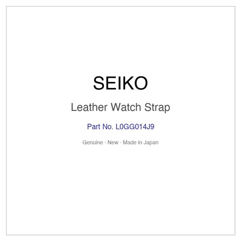 SEIKO L0GG014J9 Leather Watch Strap for SAGA215 and More Models