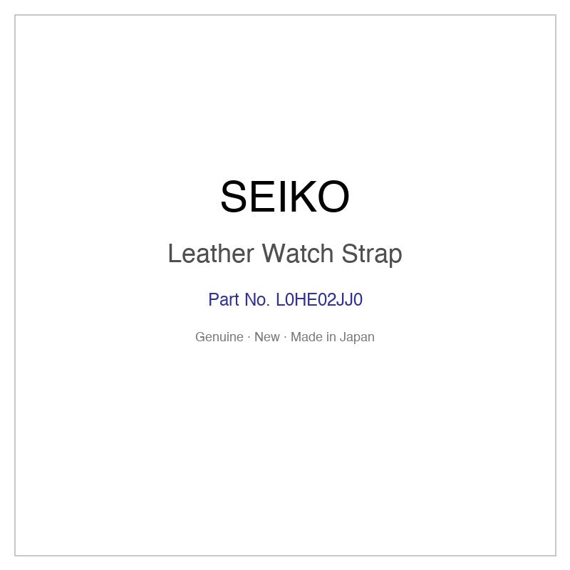SEIKO L0HE02JJ0 Leather Watch Strap for SARX127 SPB497J1 and More Models