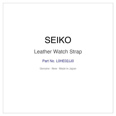 SEIKO L0HE02JJ0 Leather Watch Strap for SARX127 SPB497J1 and More Models