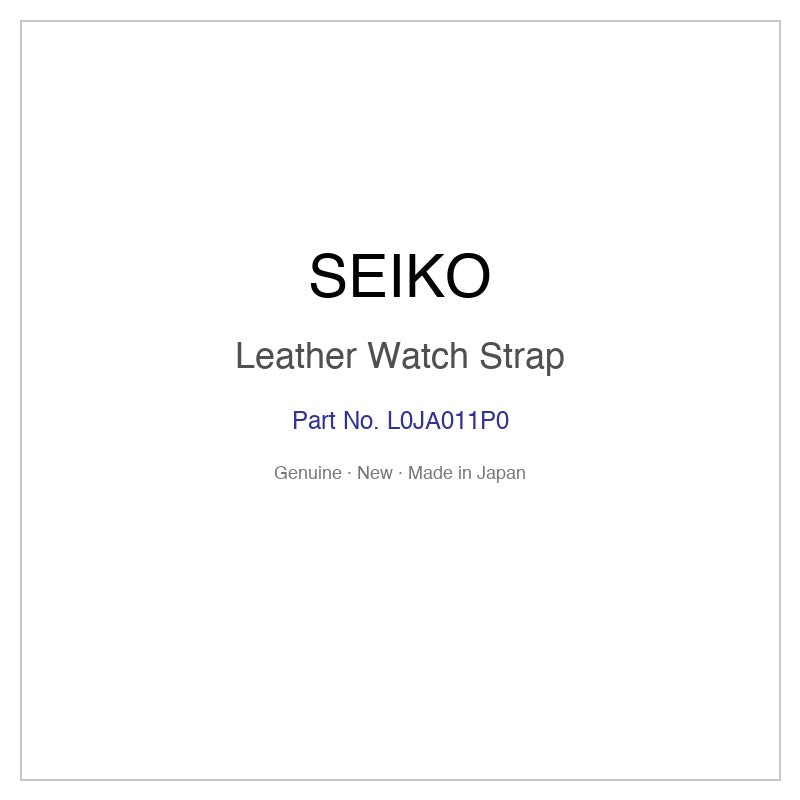 SEIKO L0JA011P0 Leather Watch Strap for SCXP078 SCXP078J and More Models