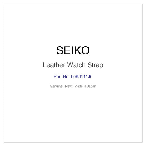 SEIKO L0KJ111J0 Leather Watch Strap for SNAF83P1 and More Models