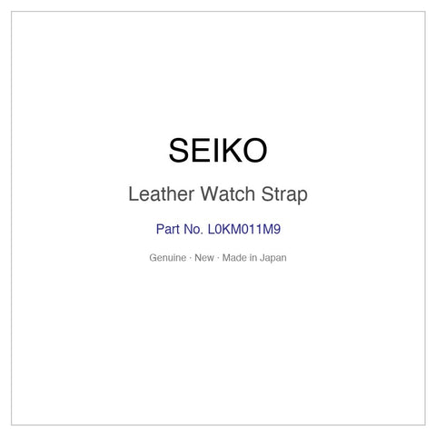 SEIKO L0KM011M9 Leather Watch Strap for SBDB023 SNR027J1 and More Models