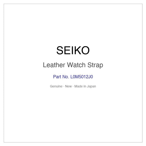 SEIKO L0M5012J0 Leather Watch Strap for SCXP177 and More Models
