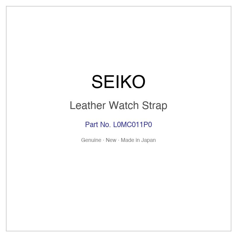 SEIKO L0MC011P0 Leather Watch Strap for STPR082 and More Models