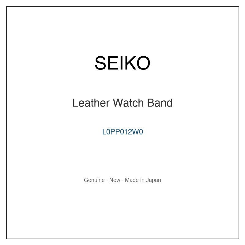 SEIKO L0PP012W0 Watch Parts