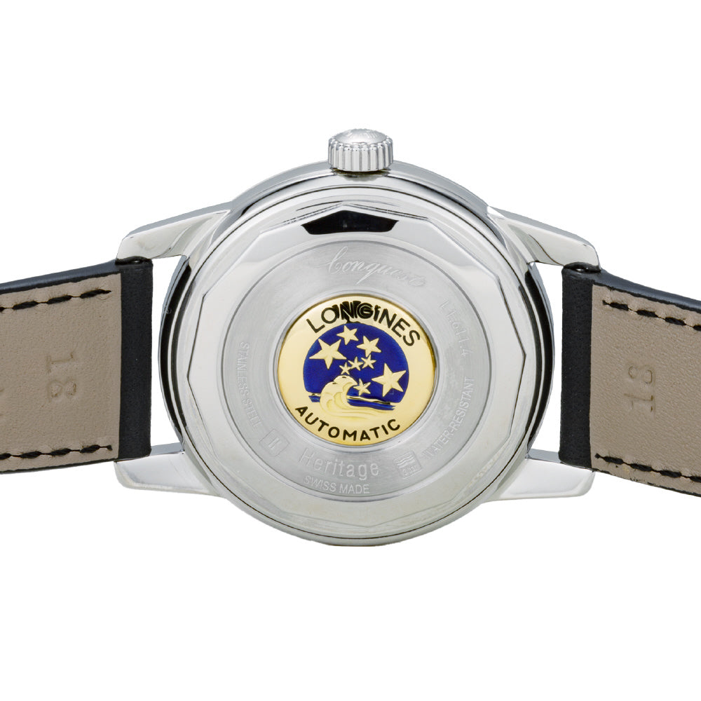 LONGINES L1.611.4.52.2 Watch - Conquest Heritage 5-Year Warranty Black Dial Swiss Automatic Stainless Steel (Image 5)