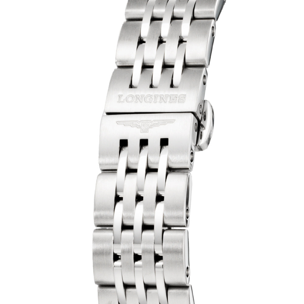 LONGINES L2.320.4.57.6 Watch - Record 5-Year Warranty Black Stainless Steel Automatic Watch Elegant Design Water Resistant (I