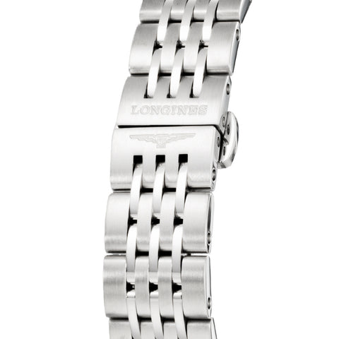 LONGINES L2.320.4.57.6 Watch - Record 5-Year Warranty Black Stainless Steel Automatic Watch Elegant Design Water Resistant (I
