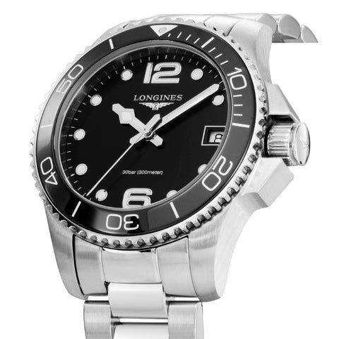 LONGINES L3.370.4.56.6 Watch - Hydro Conquest Black Dial 300m Water Resistance Swiss Automatic 2-Year Warranty (Image 2)