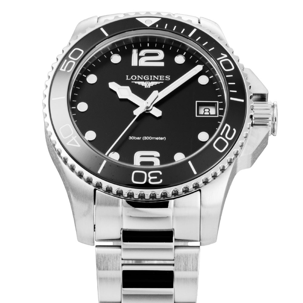 LONGINES L3.370.4.56.6 Watch - Hydro Conquest Black Dial 300m Water Resistance Swiss Automatic 2-Year Warranty (Image 3)