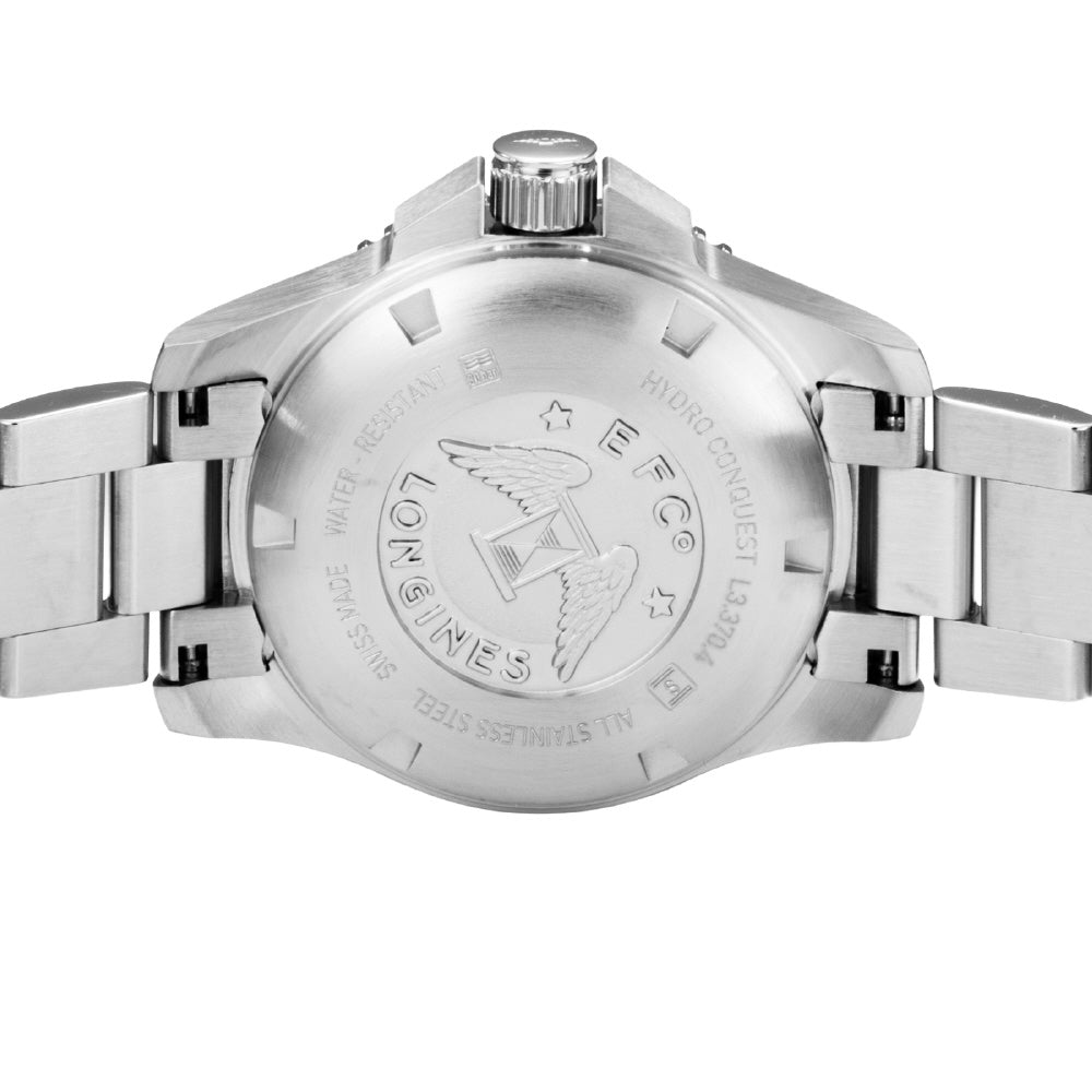 LONGINES L3.370.4.56.6 Watch - Hydro Conquest Black Dial 300m Water Resistance Swiss Automatic 2-Year Warranty (Image 5)