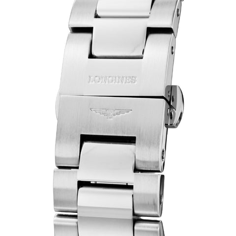 LONGINES L3.377.4.87.6 Watch - Conquest White Pearl Dial Swiss Automatic 2-Year Warranty Elegant Design (Image 6)