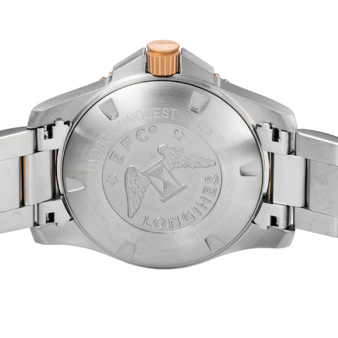 LONGINES L3.782.3.58.7 Hydro Conquest 5-Year Warranty Black Ceramic 300M Water Resistance Swiss Automatic