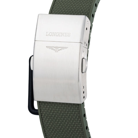 LONGINES L3.782.4.06.9 Hydro Conquest 5-Year Warranty Green Ceramic Bezel Swiss Automatic Diver's Watch
