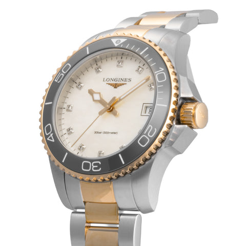LONGINES L33703896 Hydro Conquest 2-Year Warranty White Dial Stainless Steel Automatic Water Resistant