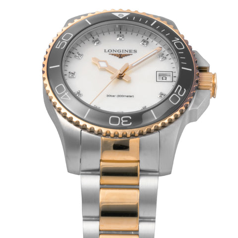 LONGINES L33703896 Hydro Conquest 2-Year Warranty White Dial Stainless Steel Automatic Water Resistant