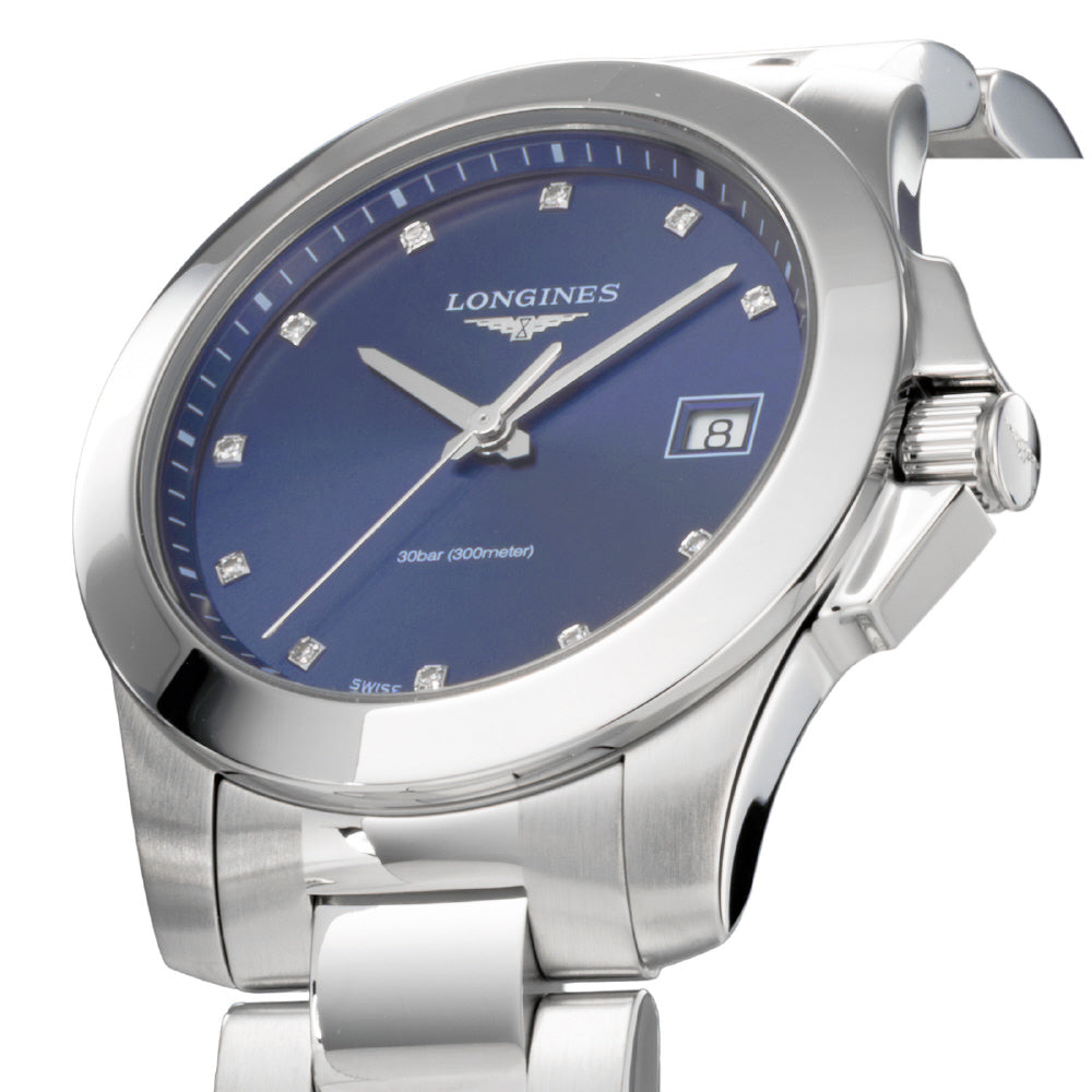 LONGINES L33774976 Watch - Conquest 2-Year Warranty Blue Dial Stainless Steel Case Swiss Automatic Movement (Image 2)