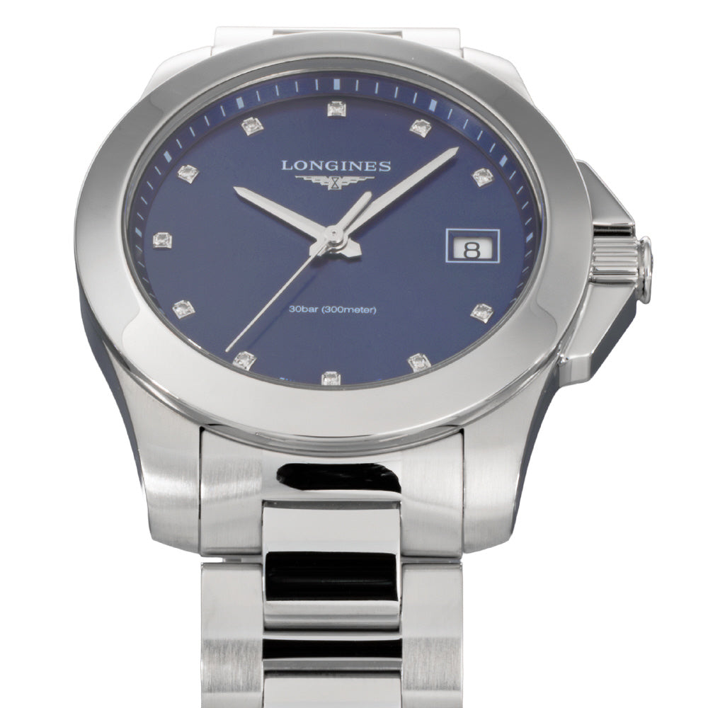 LONGINES L33774976 Watch - Conquest 2-Year Warranty Blue Dial Stainless Steel Case Swiss Automatic Movement (Image 3)