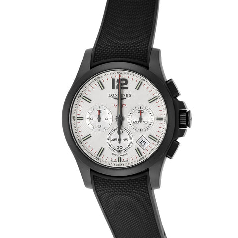 LONGINES L37172769 Conquest V.H.P. Swiss Quartz Movement 2-Year Warranty White Dial Stainless Steel Case