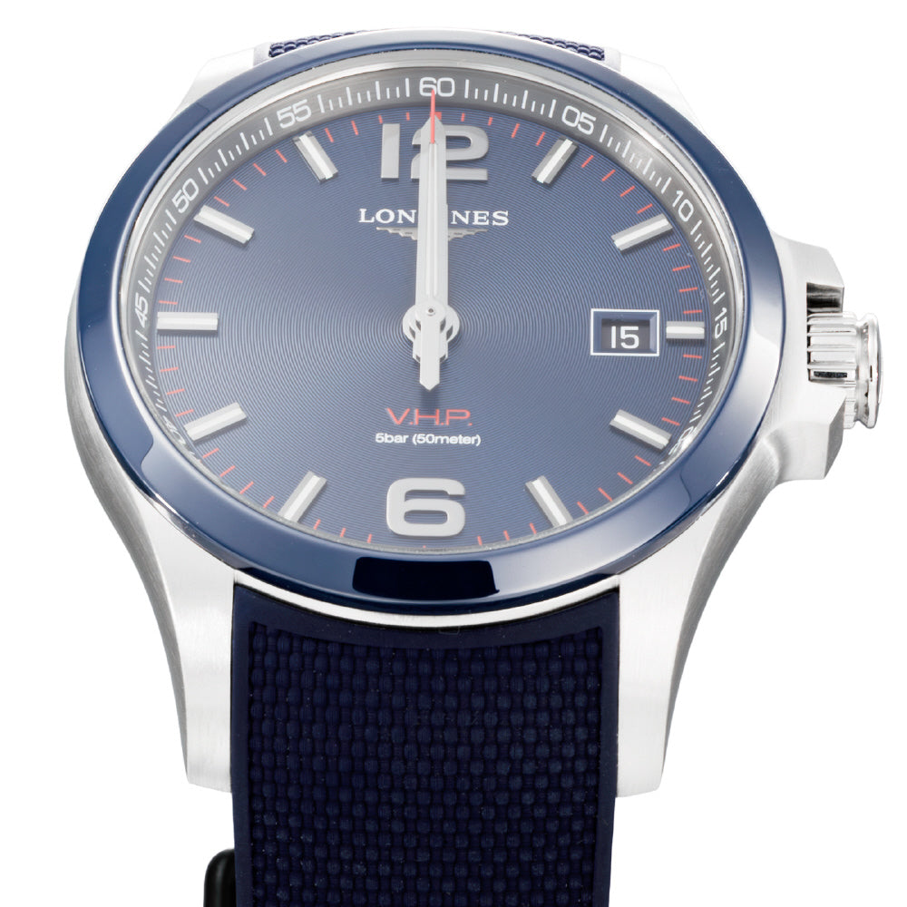 LONGINES L37294969 Watch - Conquest V.H.P. Swiss Quartz Movement Blue Dial 2-Year Warranty Water Resistant (Image 3)