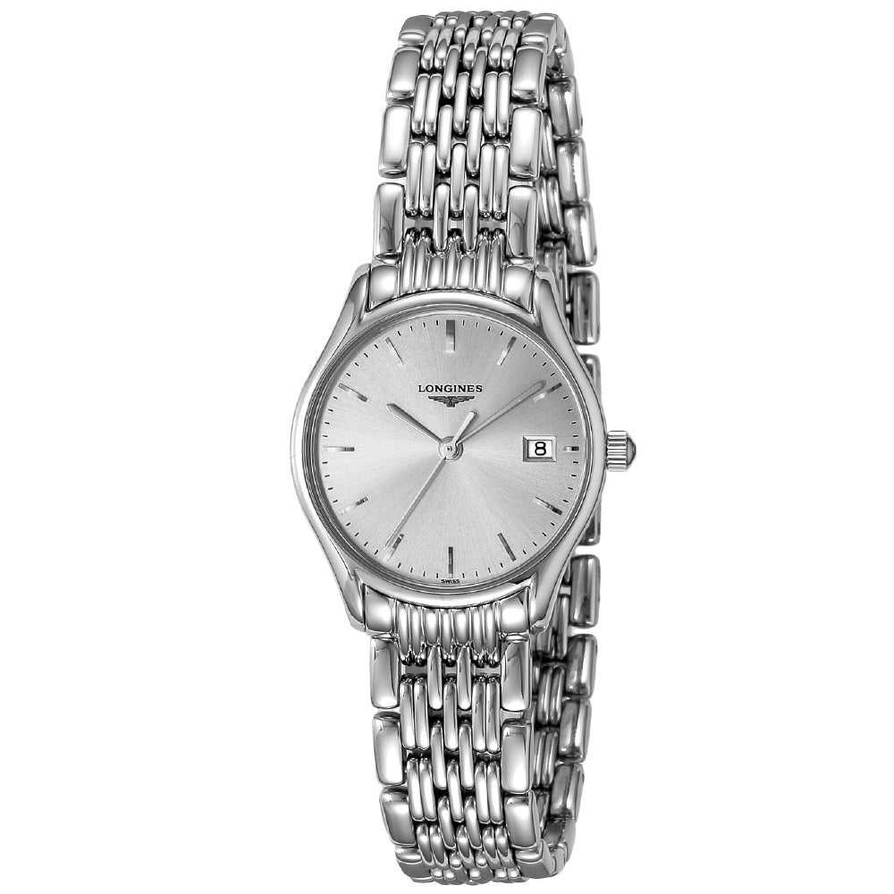 LONGINES L4.259.4.72.6 Watch - Elegant Silver Design 2-Year Warranty Swiss Movement Water Resistant