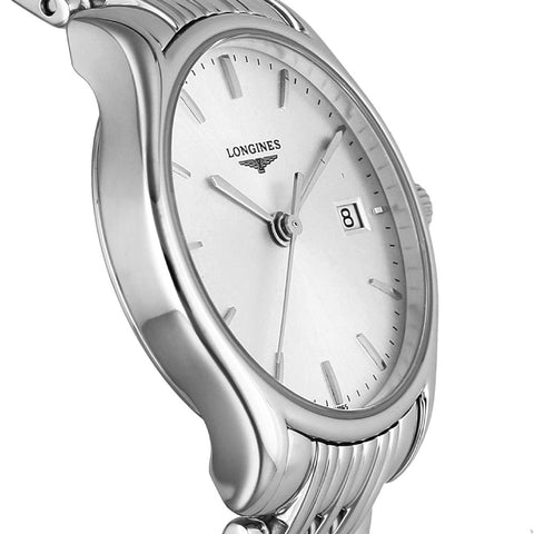 LONGINES L4.259.4.72.6 Watch - Elegant Silver Design 2-Year Warranty Swiss Movement Water Resistant (Image 2)