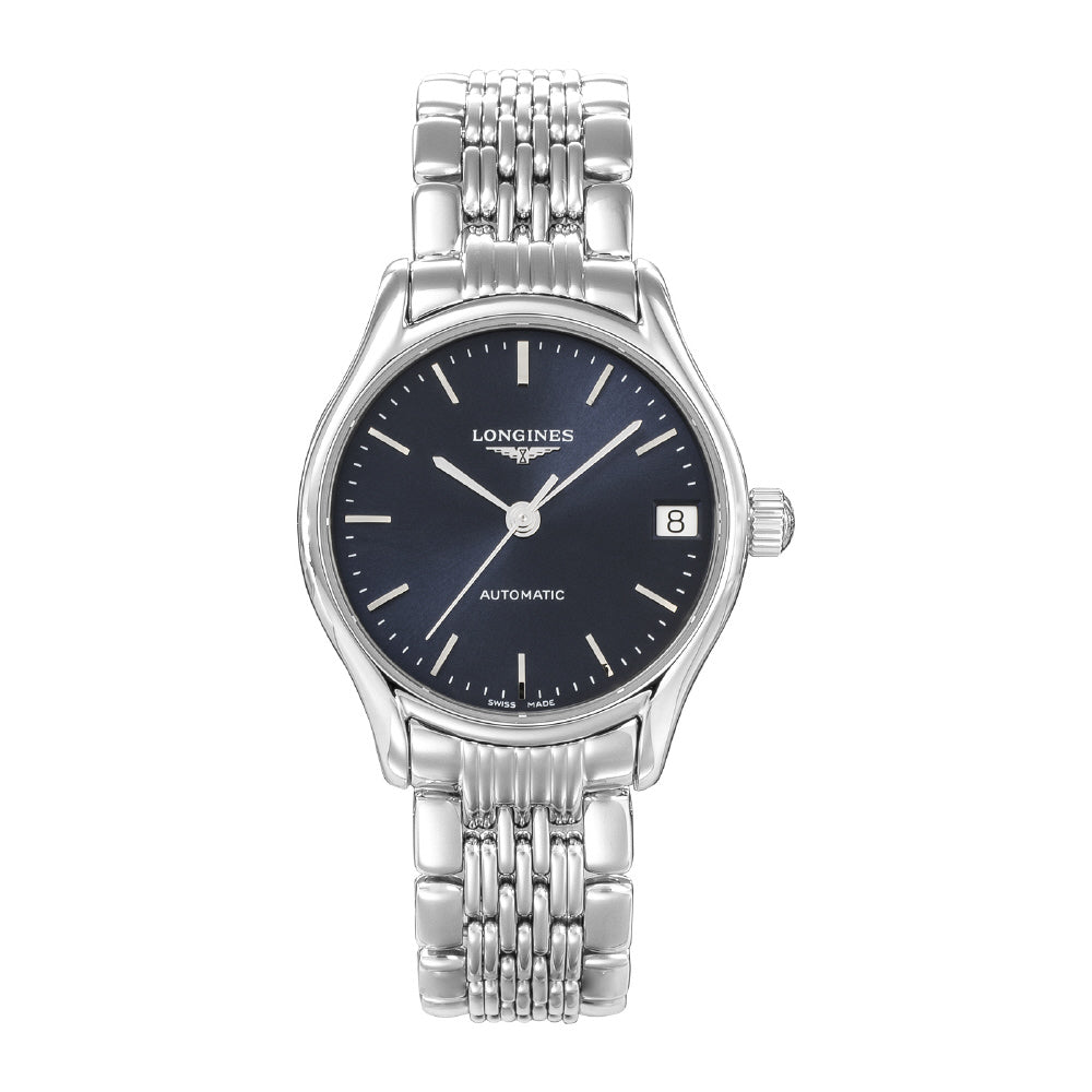 LONGINES L4.361.4.92.6 Watch - Elegant Blue Dial Stainless Steel Case 5-Year Warranty Swiss Automatic Watch