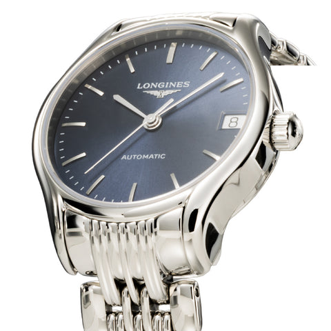 LONGINES L4.361.4.92.6 Watch - Elegant Blue Dial Stainless Steel Case 5-Year Warranty Swiss Automatic Watch (Image 2)