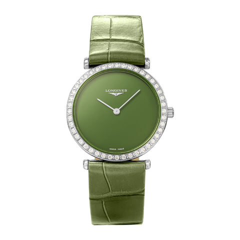 LONGINES L4.523.0.60.2 Watch - Elegant Green Dial 2-Year Warranty Classic Design Stainless Steel Case
