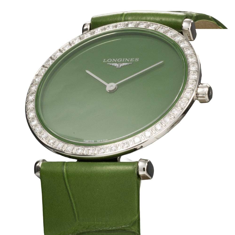 LONGINES L4.523.0.60.2 Watch - Elegant Green Dial 2-Year Warranty Classic Design Stainless Steel Case (Image 2)
