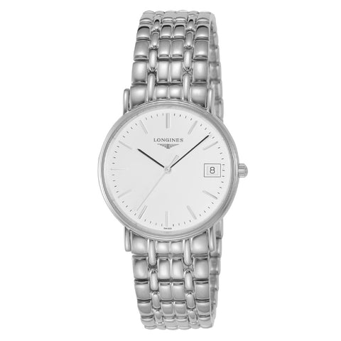 LONGINES L4.819.4.12.6 Watch - Elegant White Dial 2-Year Warranty Swiss Movement Water Resistant