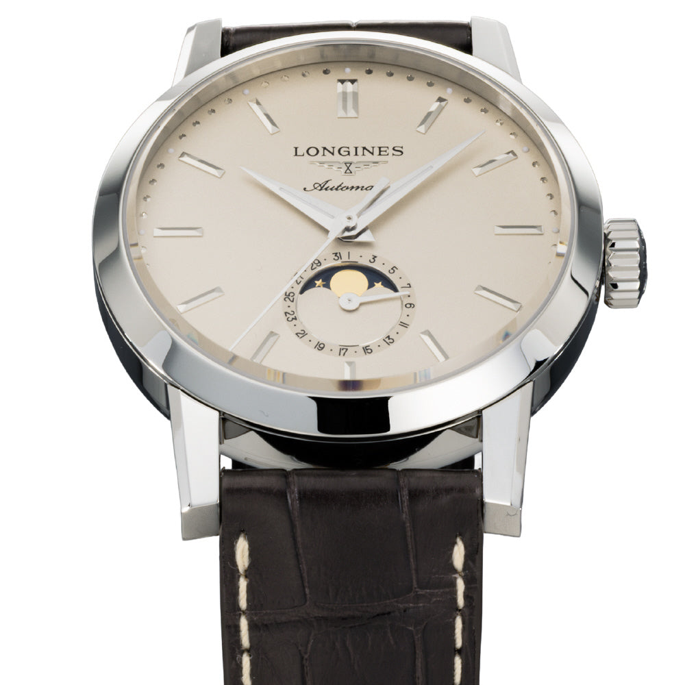 LONGINES L4.826.4.92.2 Watch - Elegant Beige Dial Swiss Automatic 5-Year Warranty Luxury Timepiece (Image 3)