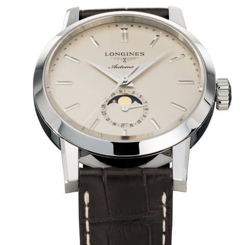 LONGINES L4.826.4.92.2 Watch - Elegant Beige Dial Swiss Automatic 5-Year Warranty Luxury Timepiece (Image 3)