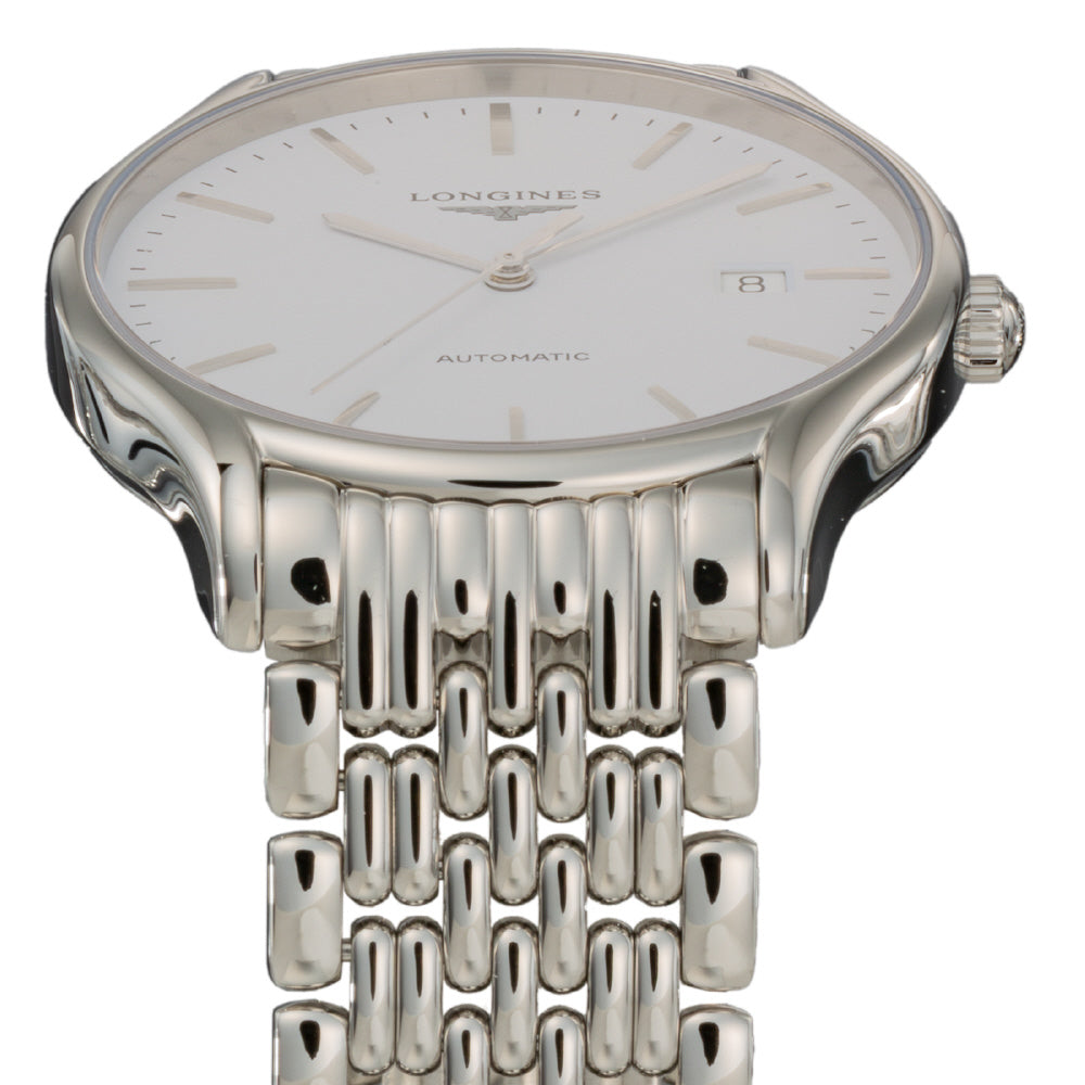 LONGINES L4.960.4.12.6 Watch - Elegant White Dial 5-Year Warranty Swiss Movement Water Resistant (Image 3)