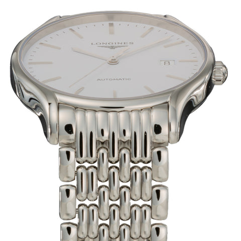 LONGINES L4.960.4.12.6 Watch - Elegant White Dial 5-Year Warranty Swiss Movement Water Resistant (Image 3)