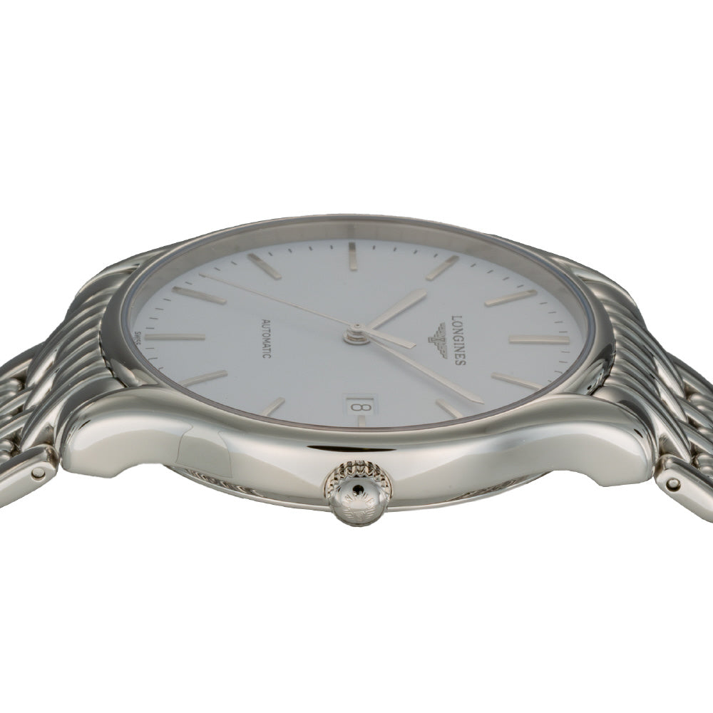 LONGINES L4.960.4.12.6 Watch - Elegant White Dial 5-Year Warranty Swiss Movement Water Resistant (Image 4)