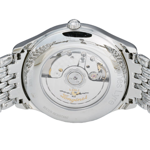 LONGINES L4.960.4.12.6 Watch - Elegant White Dial 5-Year Warranty Swiss Movement Water Resistant (Image 5)