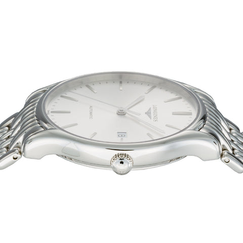 LONGINES L4.960.4.72.6 Watch - Elegant Silver Design 5-Year Warranty Swiss Automatic Movement Water Resistant (Image 4)