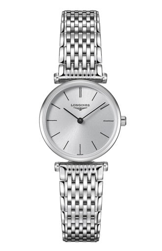 LONGINES L42094726 Watch - Elegant Silver Dial Classic Design 2-Year Warranty Swiss Movement