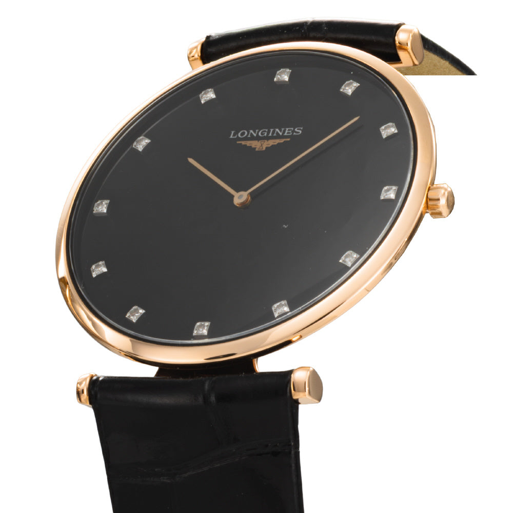 LONGINES L47661572 Watch - Classic Elegance 2-Year Warranty Black Dial Swiss Movement (Image 2)